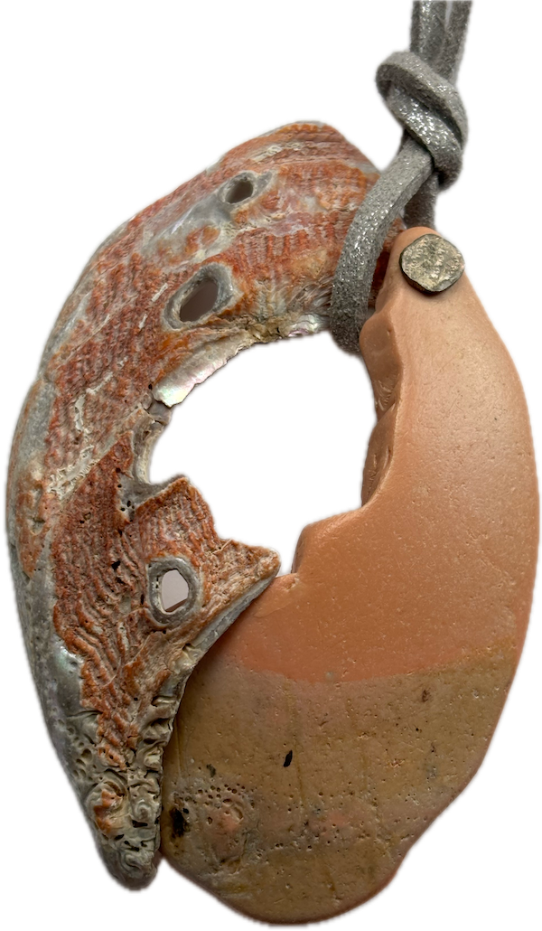 Pendentif : objets trouvés, argent 925.